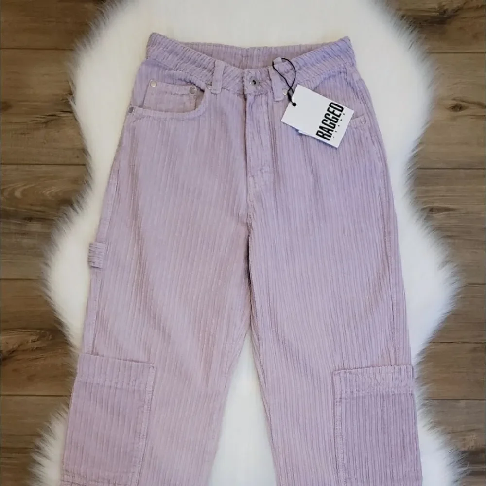The Ragged Priest Unreal Combat Corduroy Jeans Size 24 NWT - Picture 7 of 13